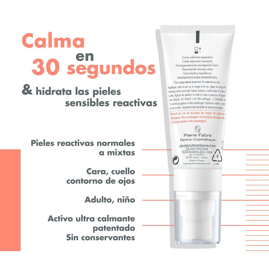 AVÈNE TOLERANCE CONTROL CREMA 40ML