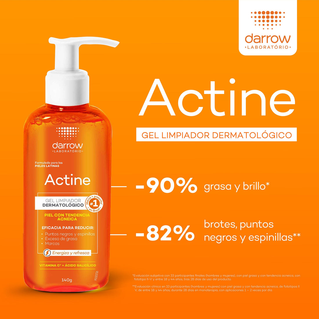 DARROW ACTINE GEL LIMPIADOR DERMATOLÓGICO 140G