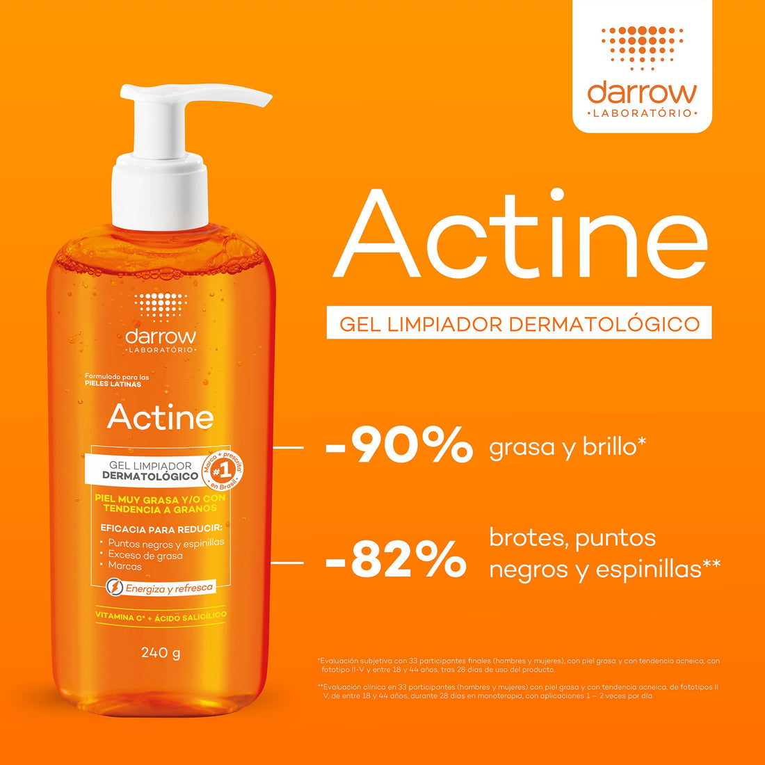 DARROW ACTINE GEL LIMPIADOR DERMATOLÓGICO 240G