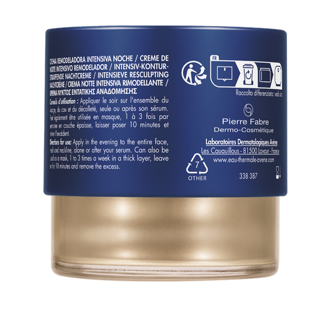 AVÈNE DERMABSOLU Crema Remodeladora Intensiva de Noche 40ml