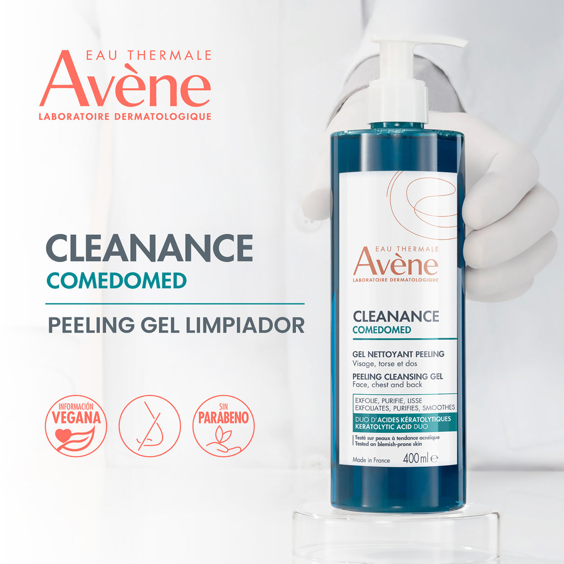 Gel Limpiador Exfoliante Cleanance 400ml