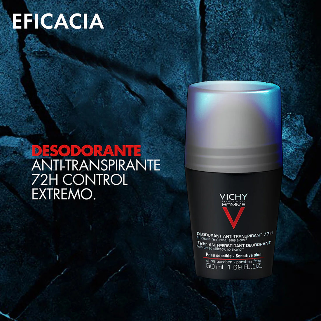 Vichy Homme Desodorante Antitranspirante regulación intensa 50ml