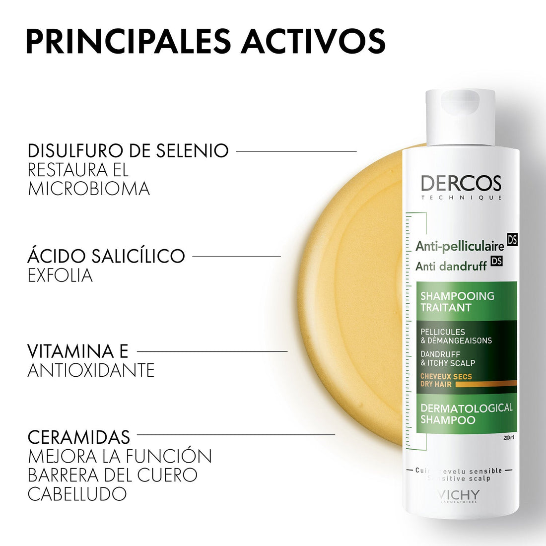 Vichy Dercos Shampoo Anti-Caspa Seca 200ml