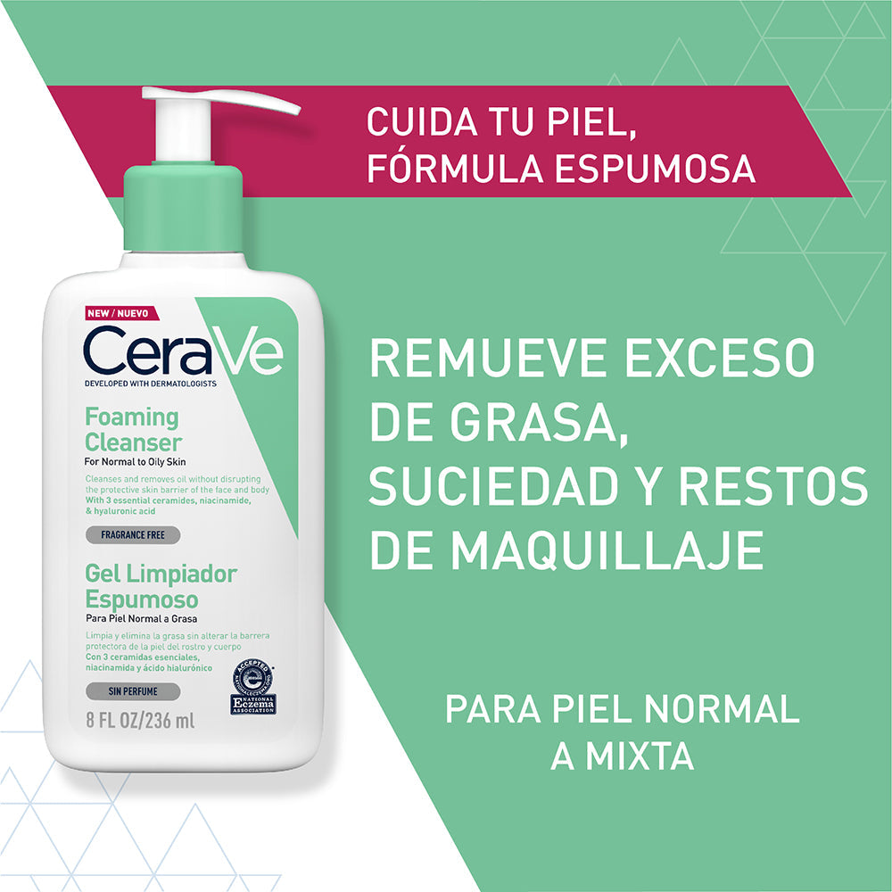 Cerave Gel Limpiador Espumoso 236ml