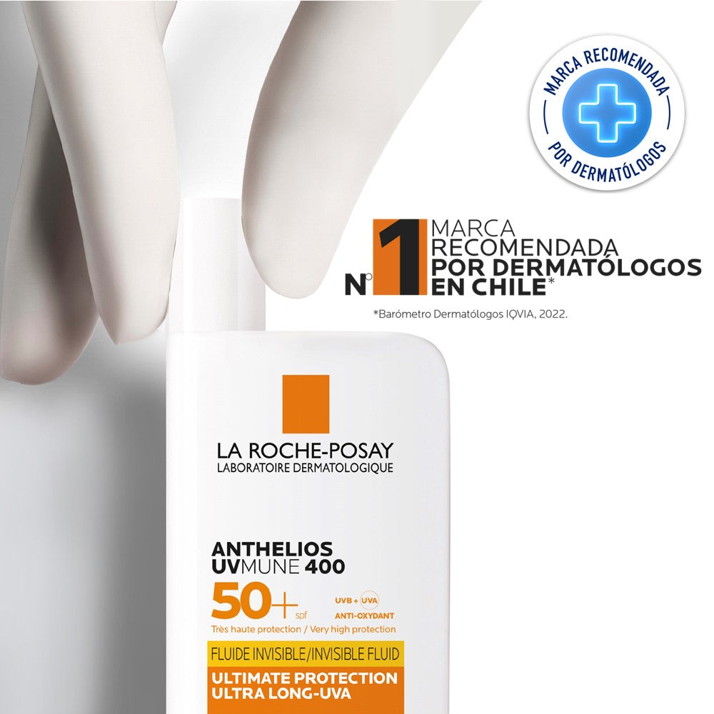 Protector Solar Anthelios Fotoprotector UVMUNE 400 Fluido Invisible FPS50+ 50ml