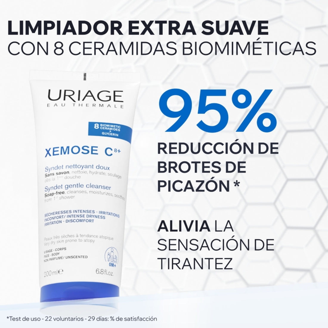 Gel limpiador Xemose para piel seca y atópica 500 ml