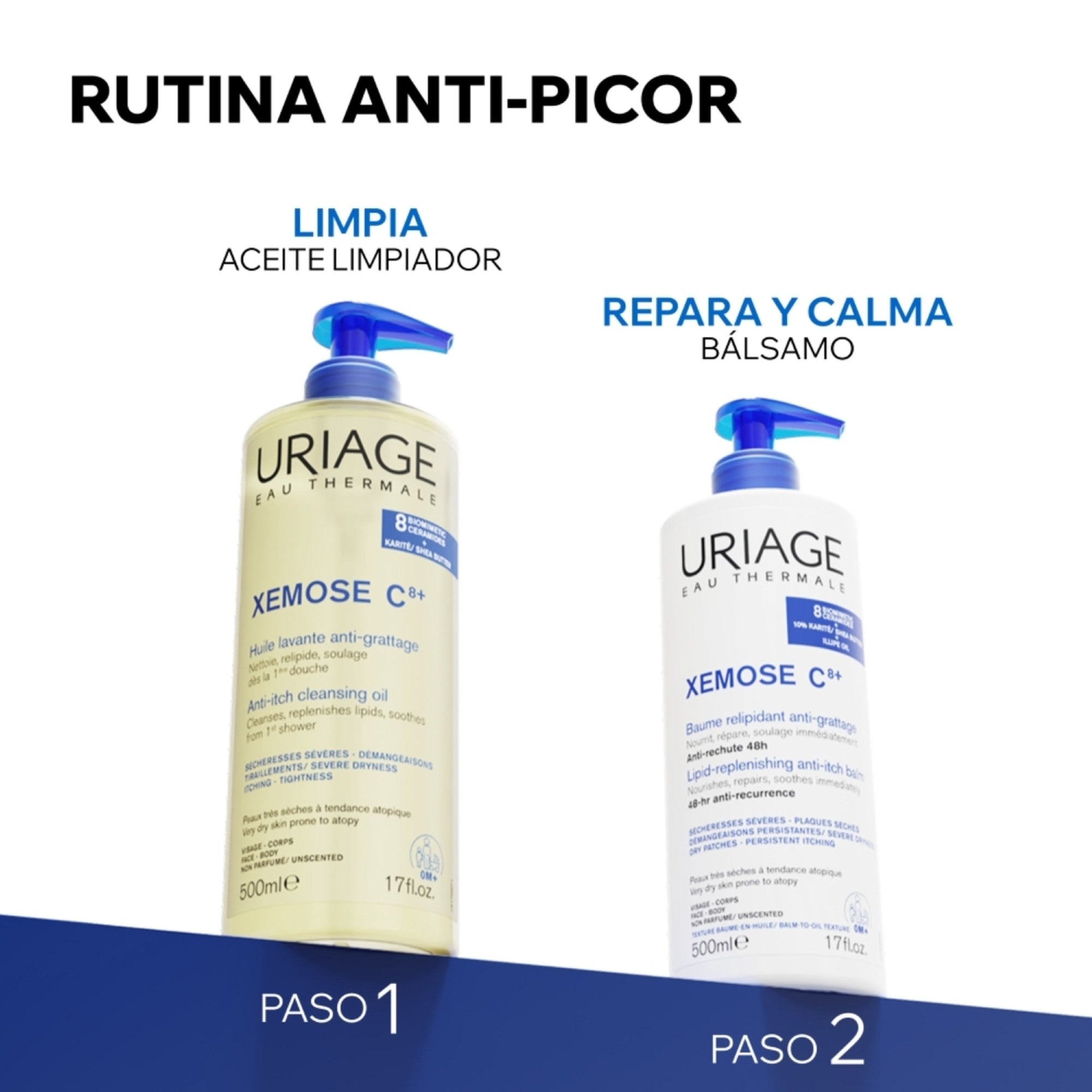 Aceite Limpiador Calmante Xémose 500ml | Uriage