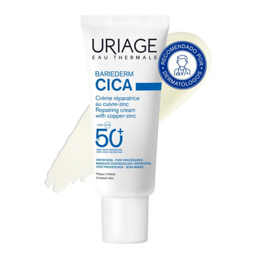 Crema Reparadora SPF50+Bariéderm-CICA Con Cobre y Zinc 40ml