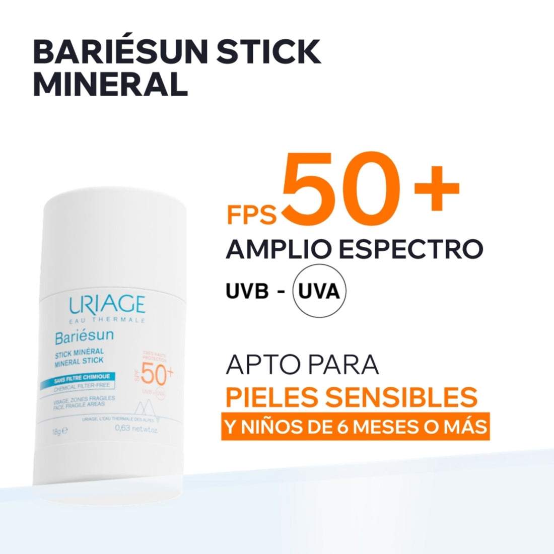 Protector Solar Stick Mineral SPF50+Bariésun 18g