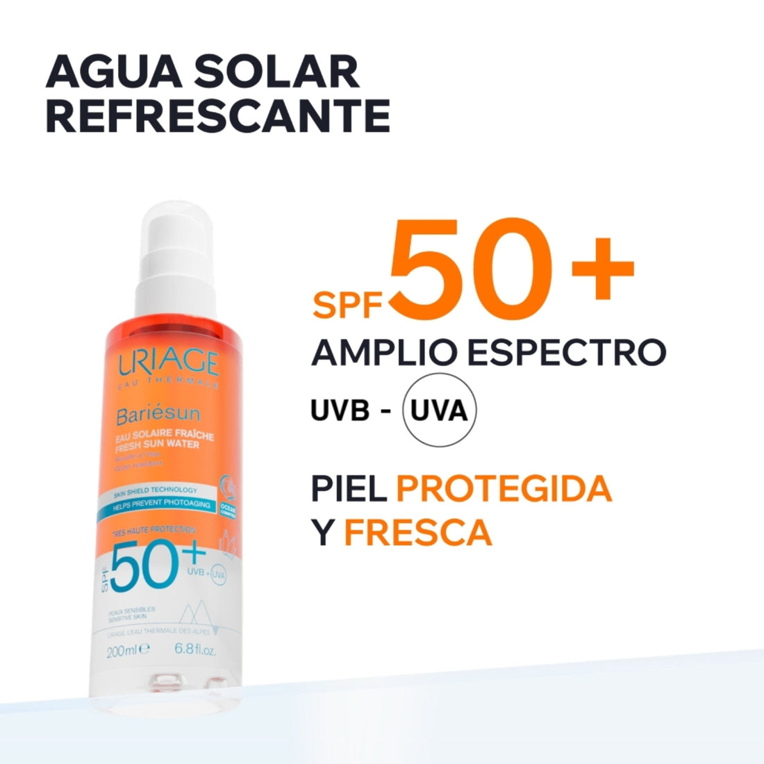 Agua Solar Refrescante SPF50+ Bariésun 200ml