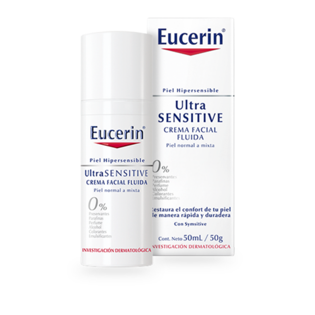 Eucerin Crema Facial Fluida Ultrasensitive 50ml