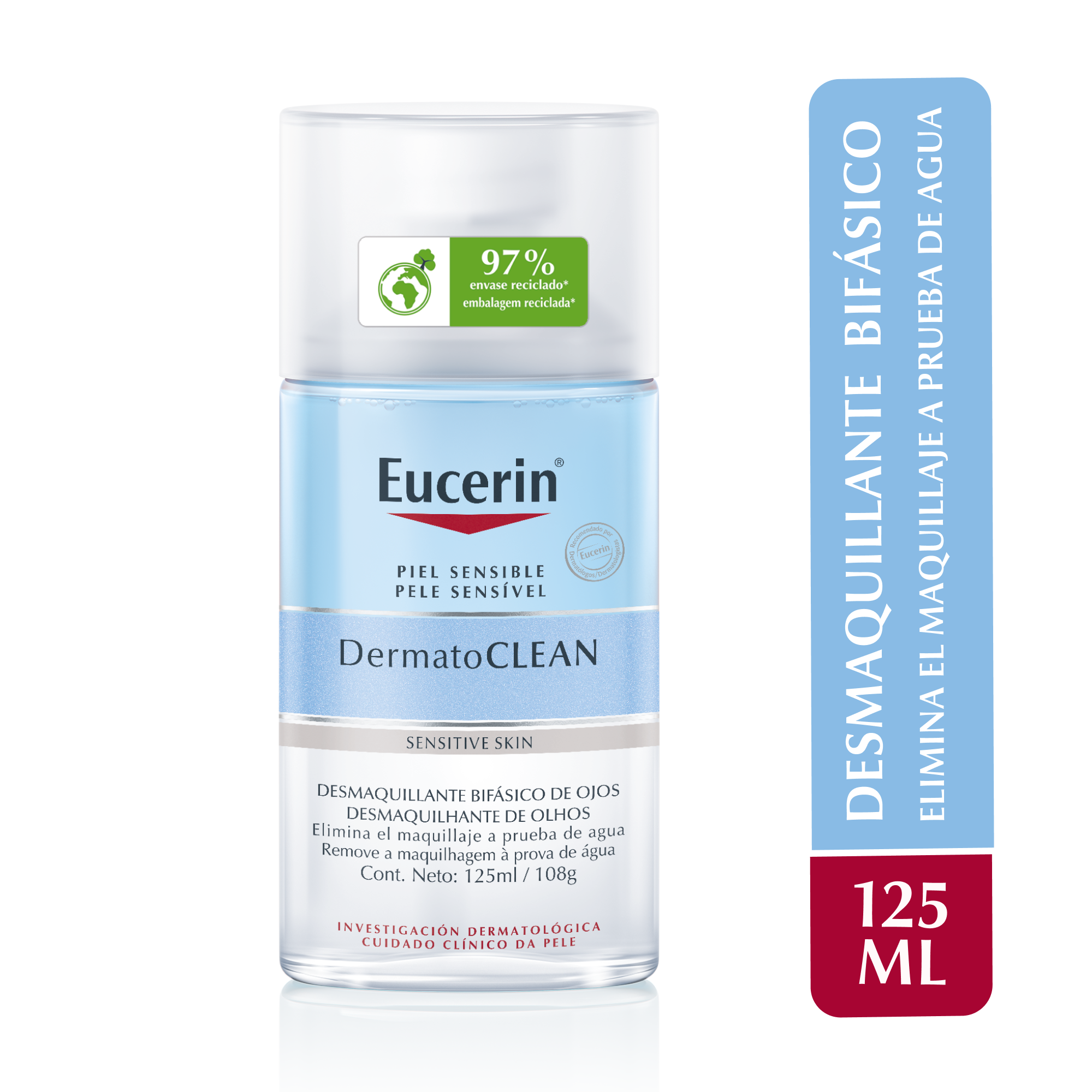 Eucerin Dermatoclean Desmaquillante Bifásico De Ojos 125ml