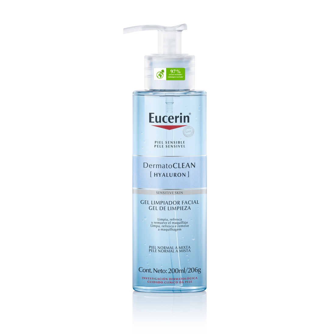 Eucerin DermatoCLEAN Gel Limpiador Facial 200ml