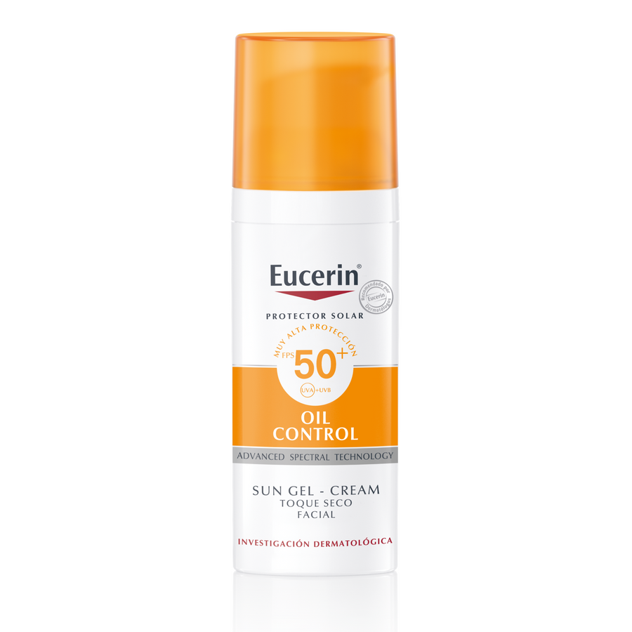 Protector Solar Facial Gel Crema Oil Control FPS 50+ 50ml