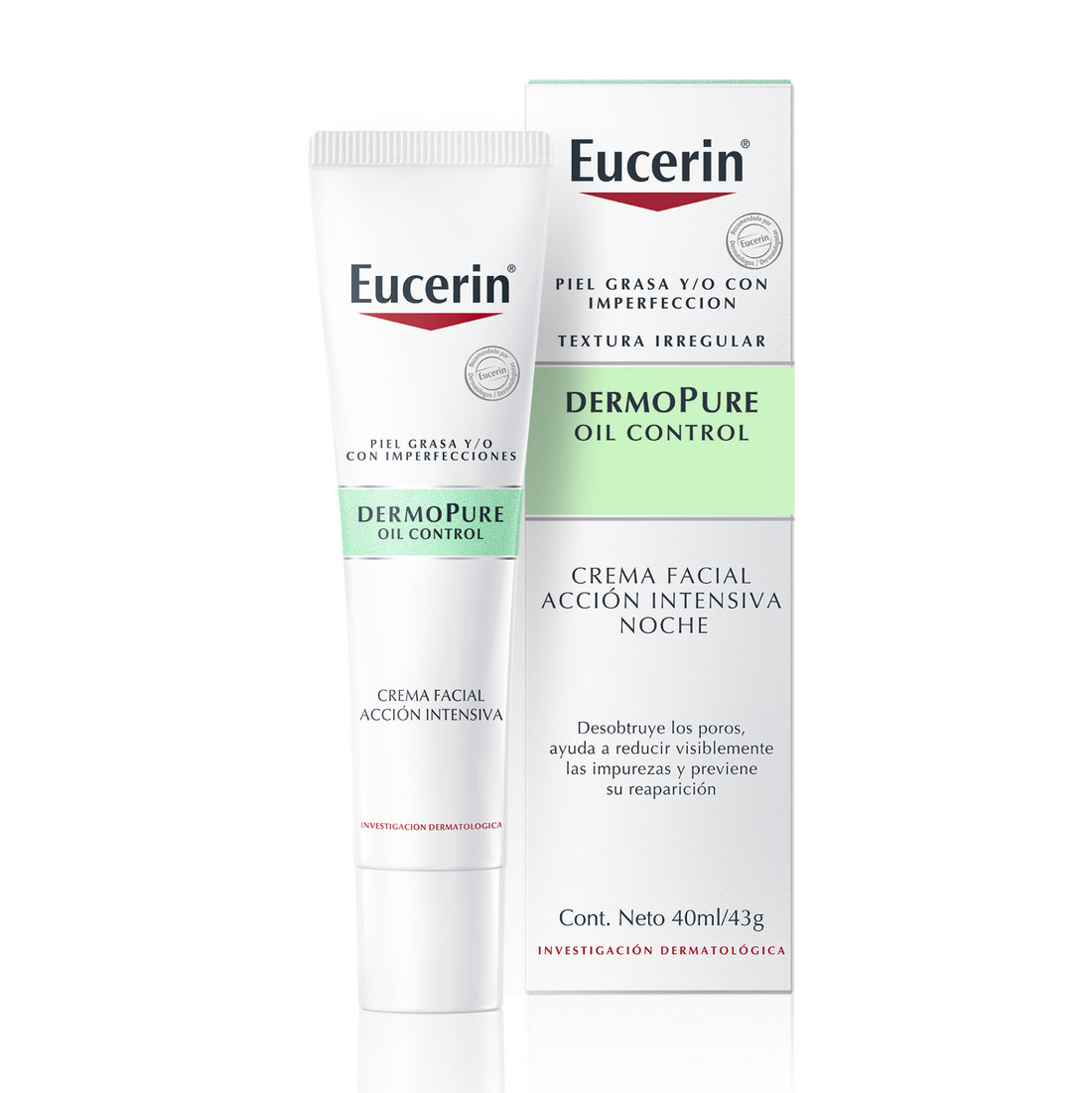 Eucerin Crema Facial Acción Intensiva Noche Dermopure 40ml
