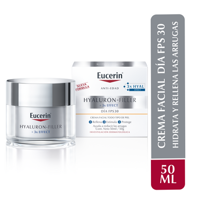 Eucerin Hyaluron-Filler 3XEFFECT CREMA ANTIARRUGAS Piel Normal DÍA FPS 30 50ml