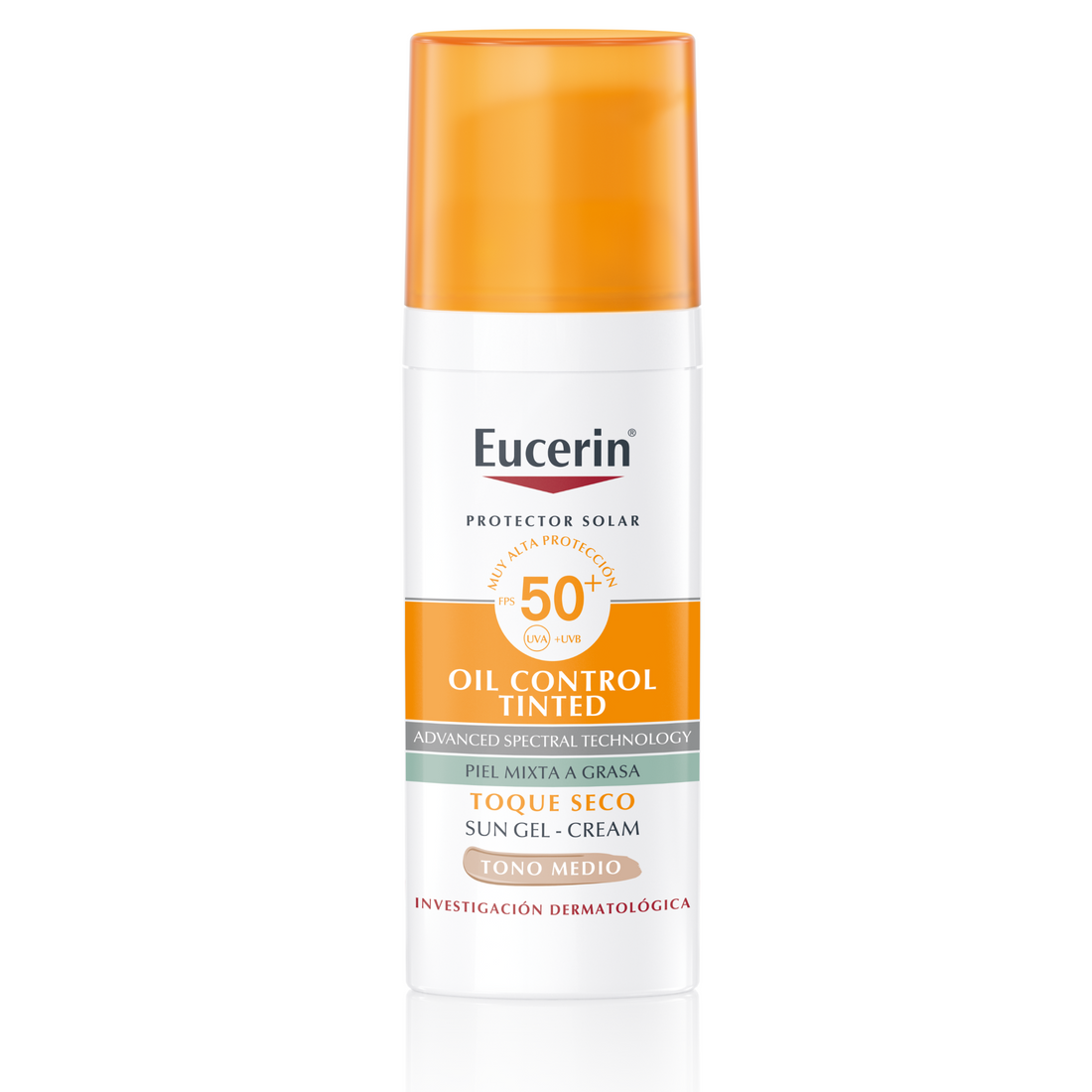 Eucerin Sun Oil Control Tinted Facial Tono Medio FPS50+ 50ml