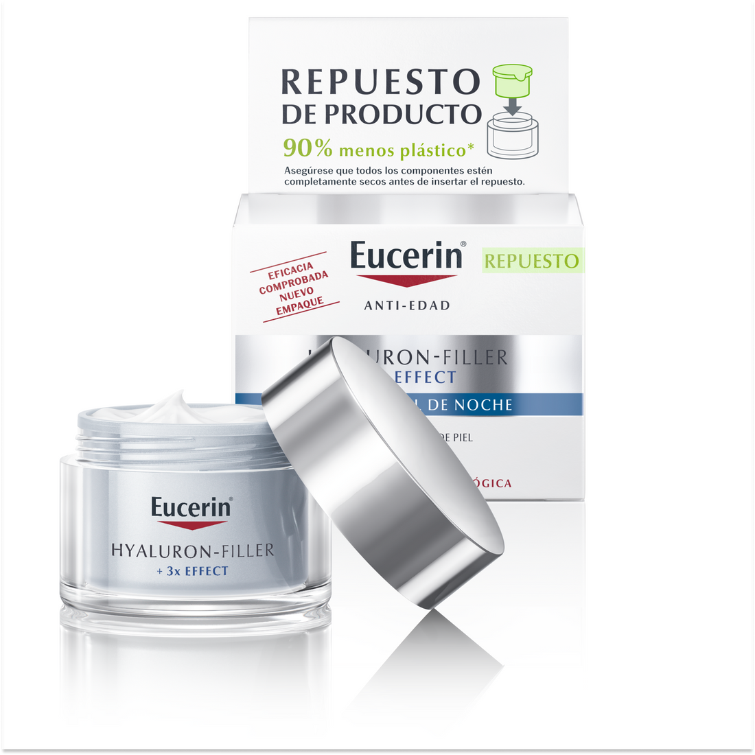 Eucerin HYALURON-FILLER 3X EFFECT Crema de Noche Refill 50 ml