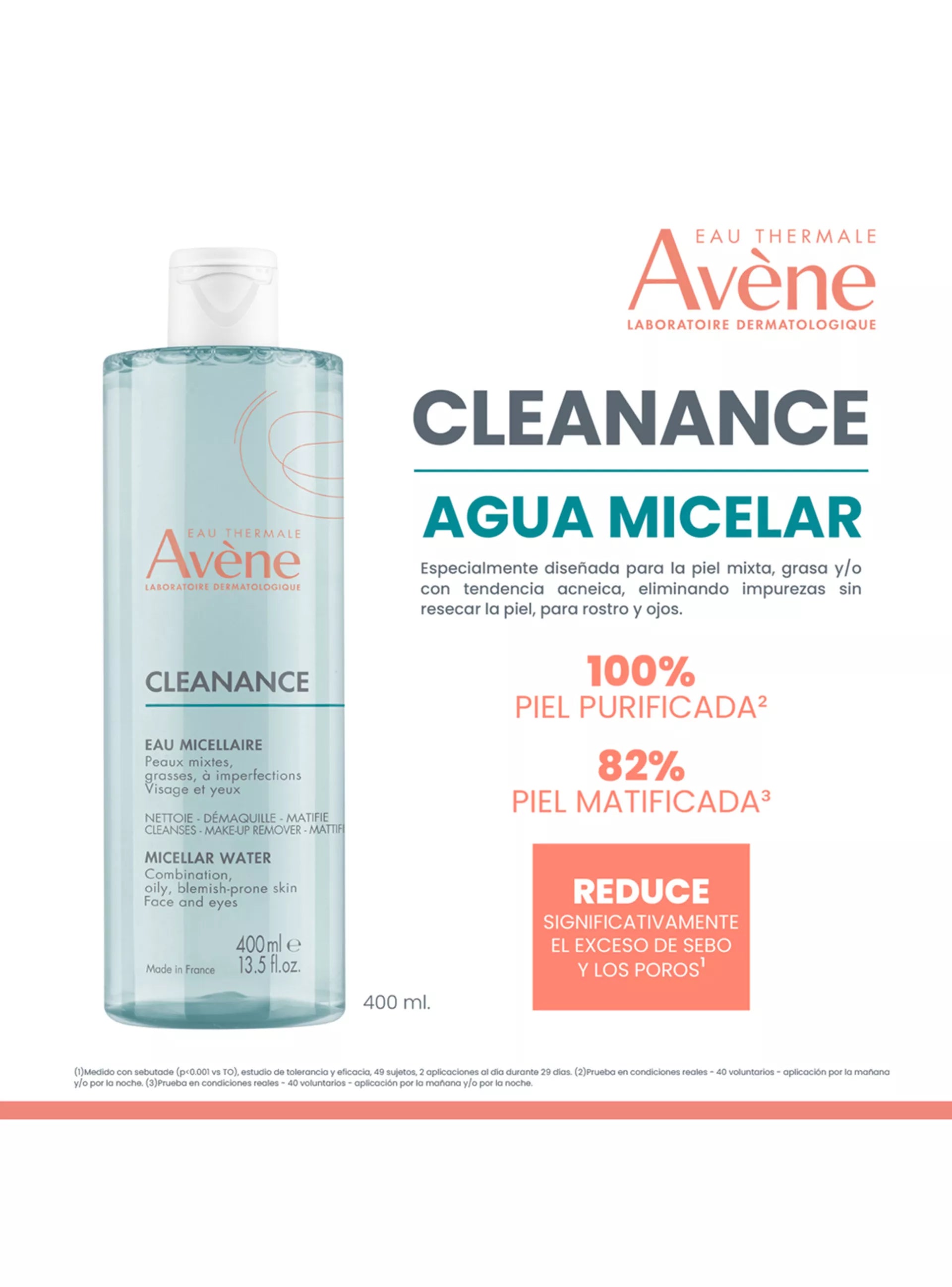 Agua Micelar Avéne Cleanance 