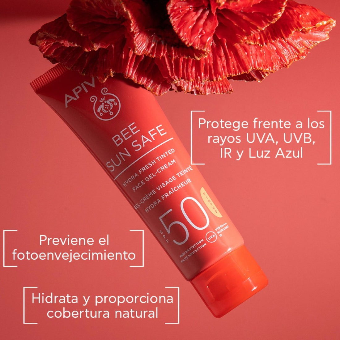Protector Solar SPF50 con Color Hydra Fresh 50ml