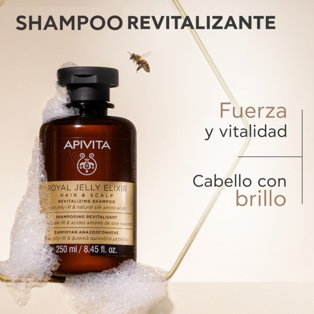 Shampoo Revitalizante y Redensificante Royal Jelly 250ml