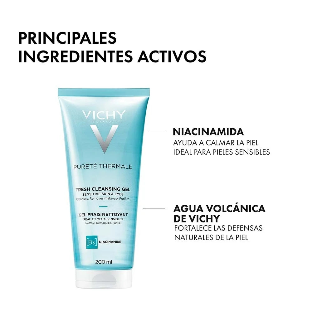 Vichy Purete Thermale Gel Fresco Limpiador 200ml