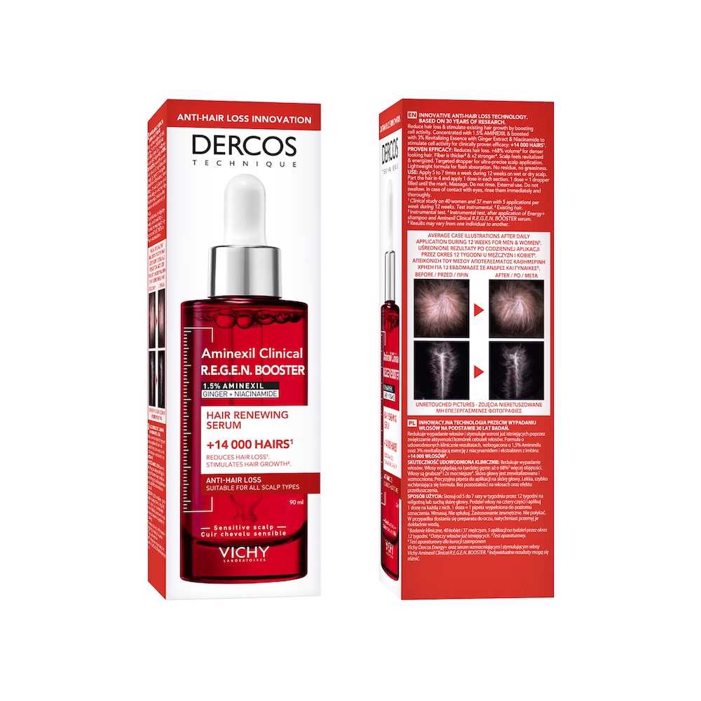 Serum Capilar R.E.G.E.N Aminexil Booster Dercos 90ml