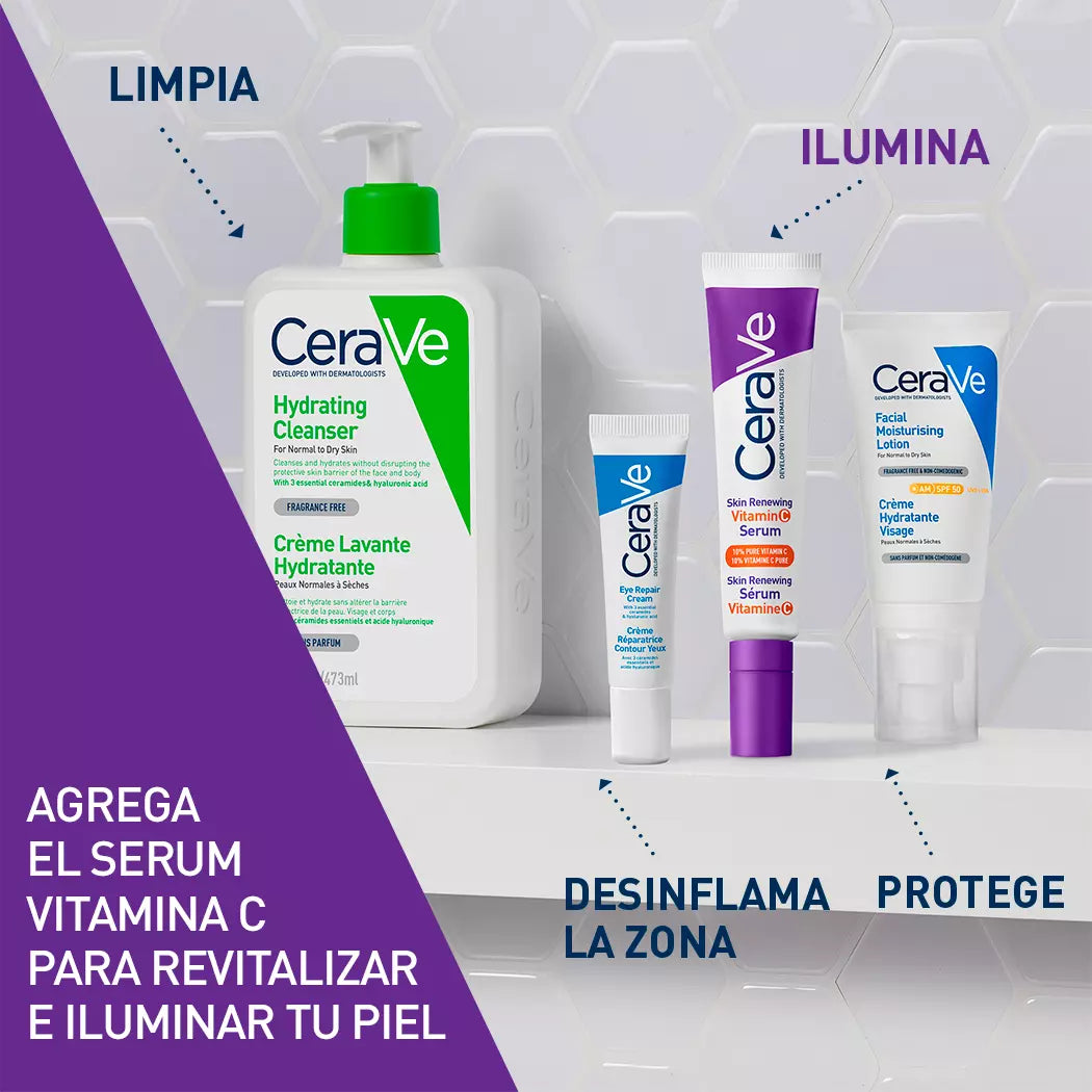 Rutina facial con productos Cerave