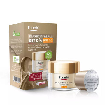 Set Eucerin Rutina Elasticity Filler fps30 + Refill Antiedad