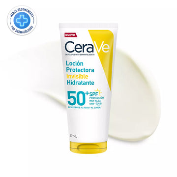 Protector solar cuerpo y rostro Loción Invisible Hidratante FPS 50+ 177ml