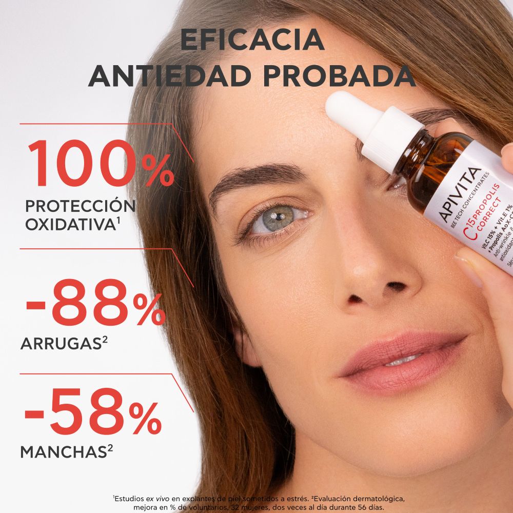 Set Serum Vitamina C15 Bee Tech 30ml + Crema Espuma Limpiadora 5ml