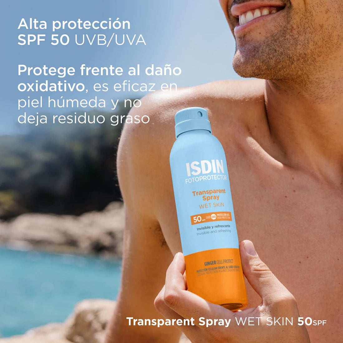Isdin Fotoprotector Transparent Spray Wet Skin SPF 50