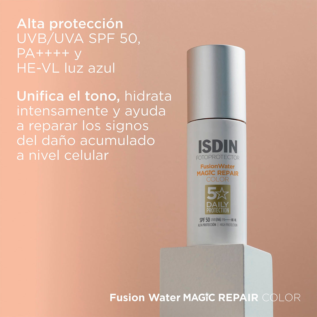 Isdin Fotoprotector Fusion Water Magic Repair Con Color PFS 50 50 ml