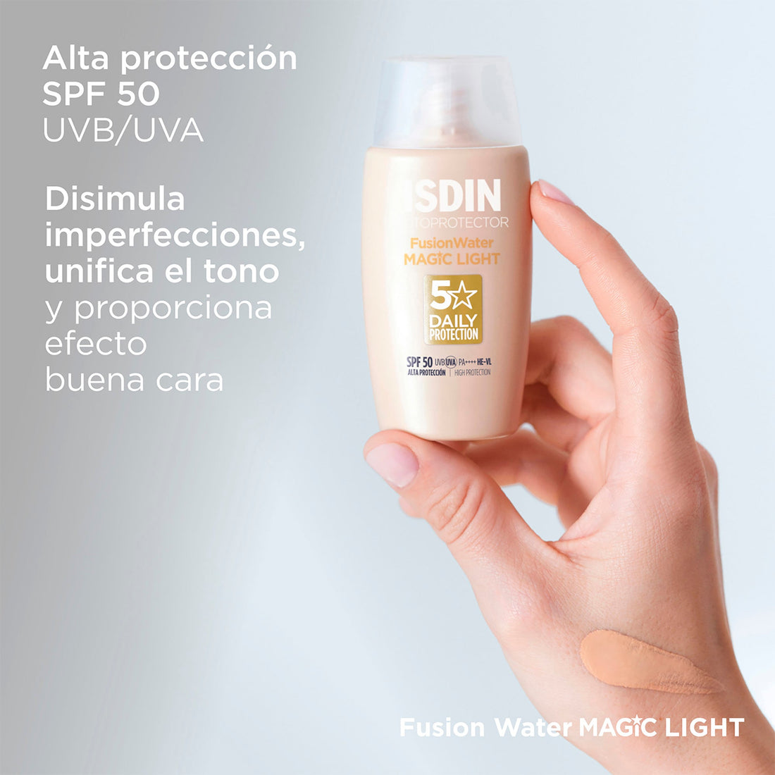 Fotoprotector Fusion Water Magic Color Light SPF50 50ml