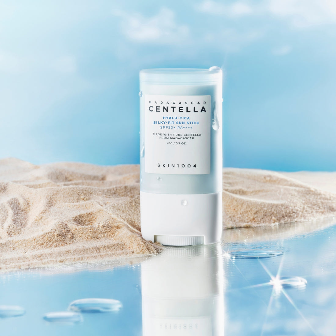 Protector solar barra hyalu-cica silky skin1004 20g