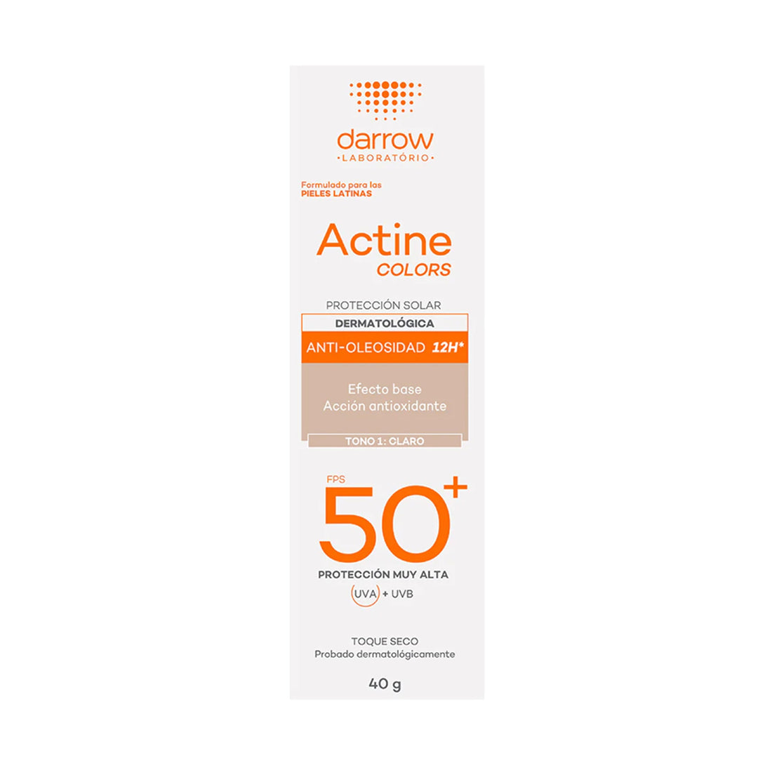 Darrow Fotoprotector Actine Colors SPF50 40ml - Tono Claro