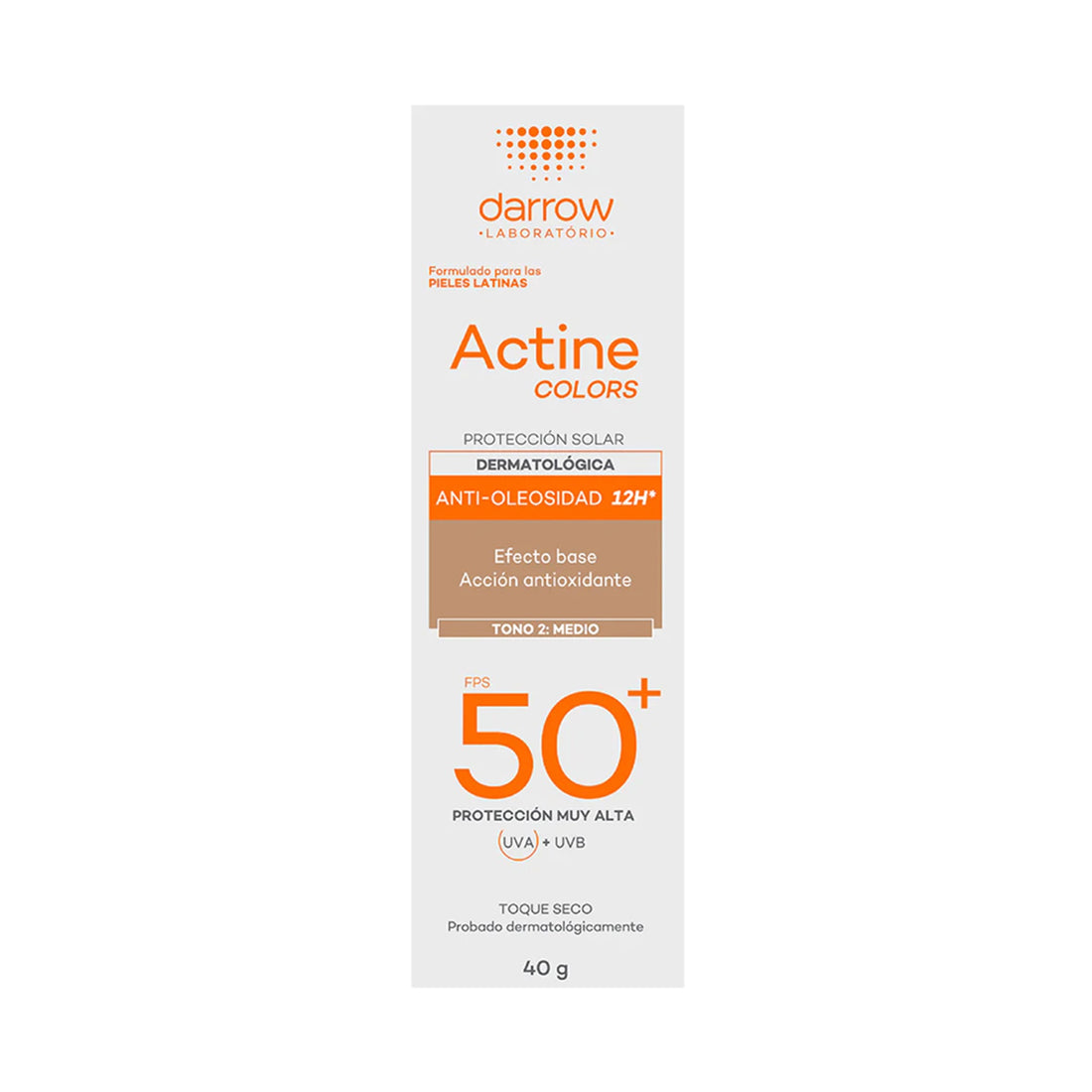 Darrow Fotoprotector Actine Colors SPF50 40ml - Tono Medio