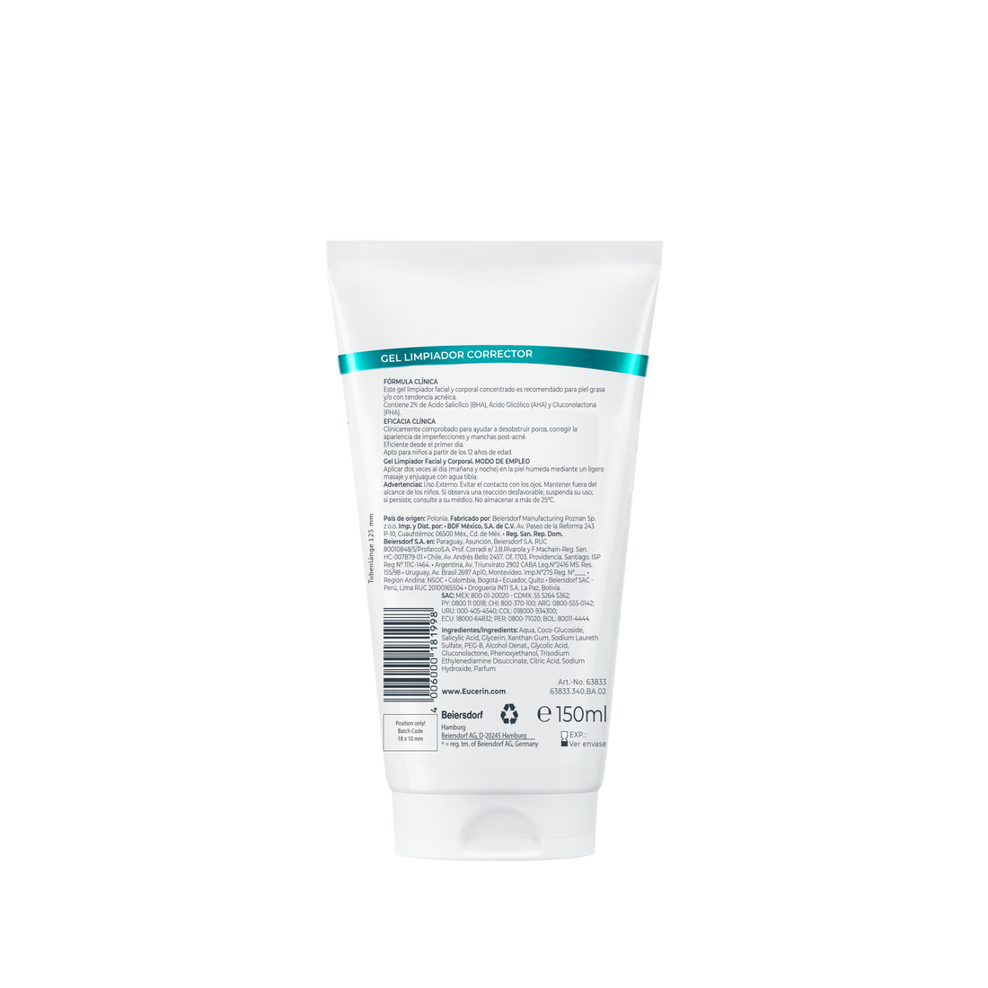 Gel Limpiador Dermopure Ultra concentrado 150ml