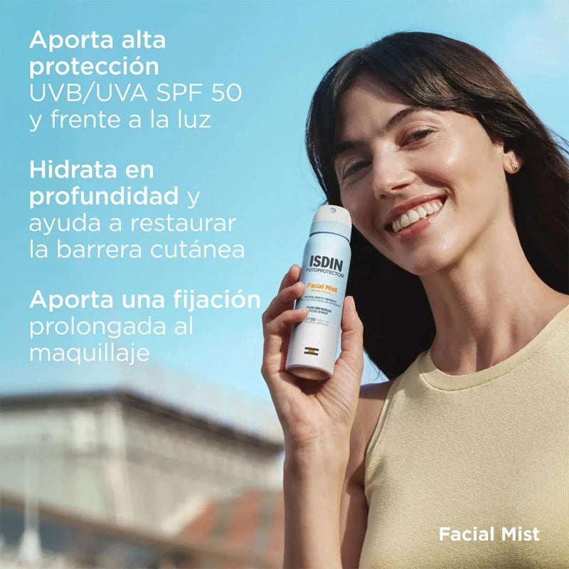 Bloqueador solar bruma facial mist SPF50 100ml