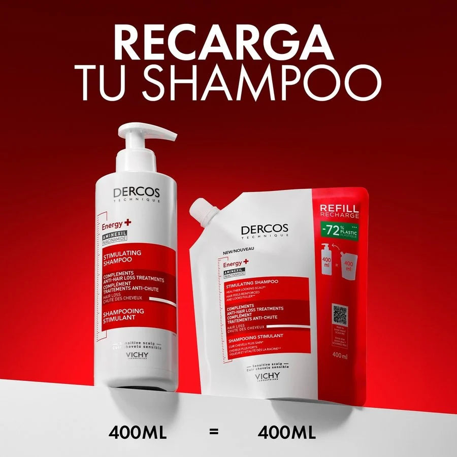 Shampoo Dercos Refill anticaída Energy+ 400ml