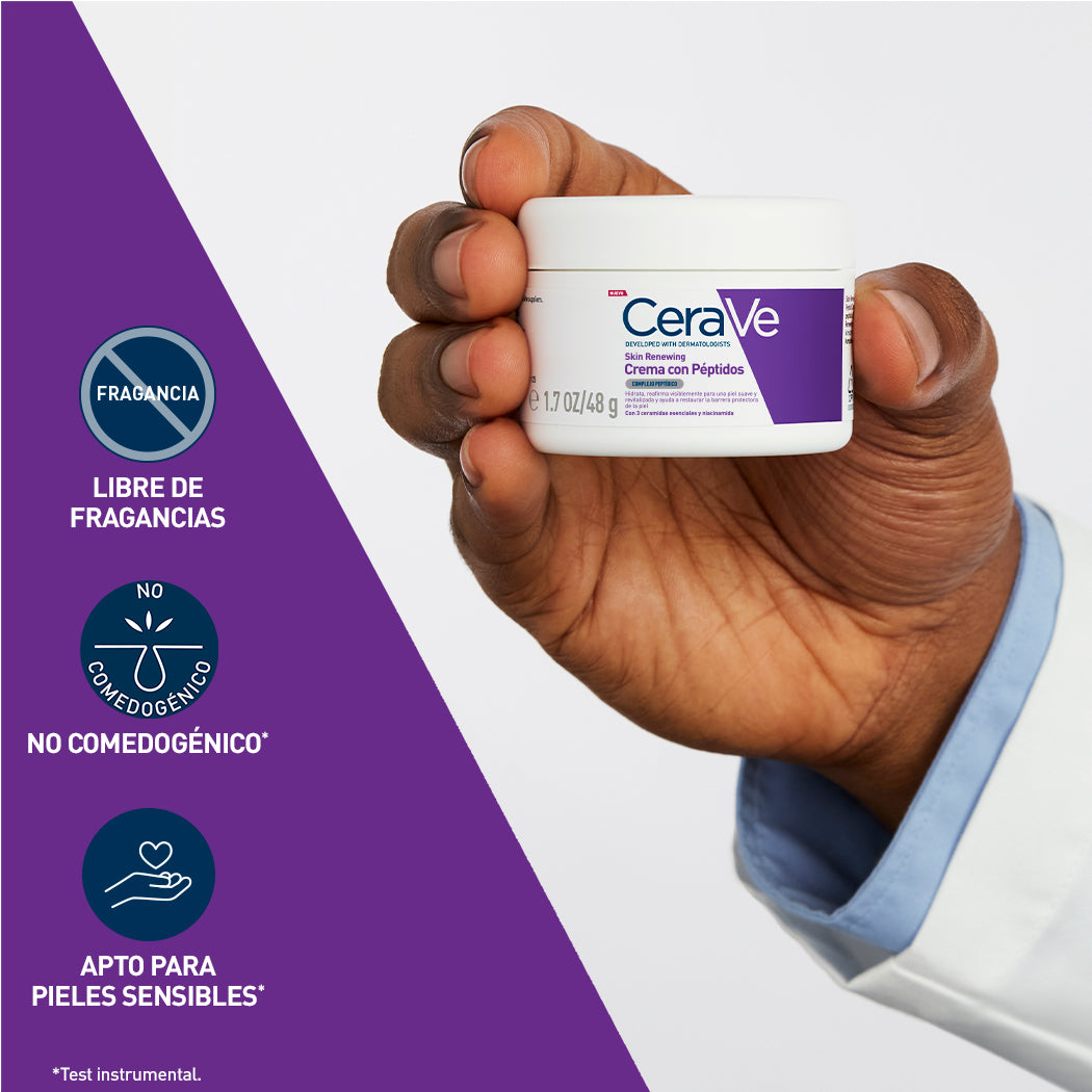 Beneficios de Cerave Skin Renewing Crema con Péptidos